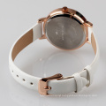 Gold plated women watch japan alloy case watch rose gold